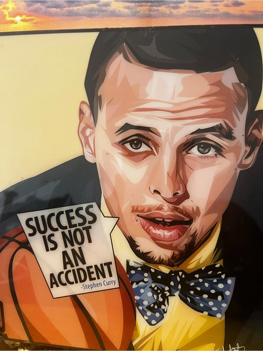 Success Is Not An Accident Wall Art Print - Black, Yellow